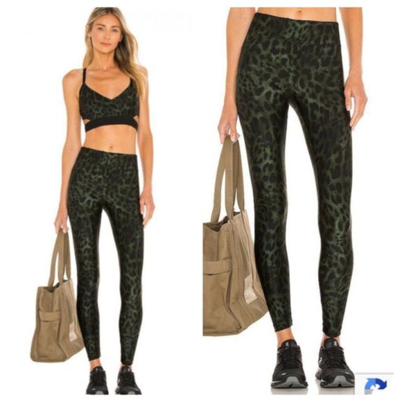 KORAL DRIVE HIGH RISE CHEETARA LEGGING - JUNIPER CHEETARA Sz S - Picture 1 of 12